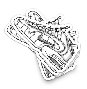 Air Penny 1 "White Metallic" Sneaker Sticker