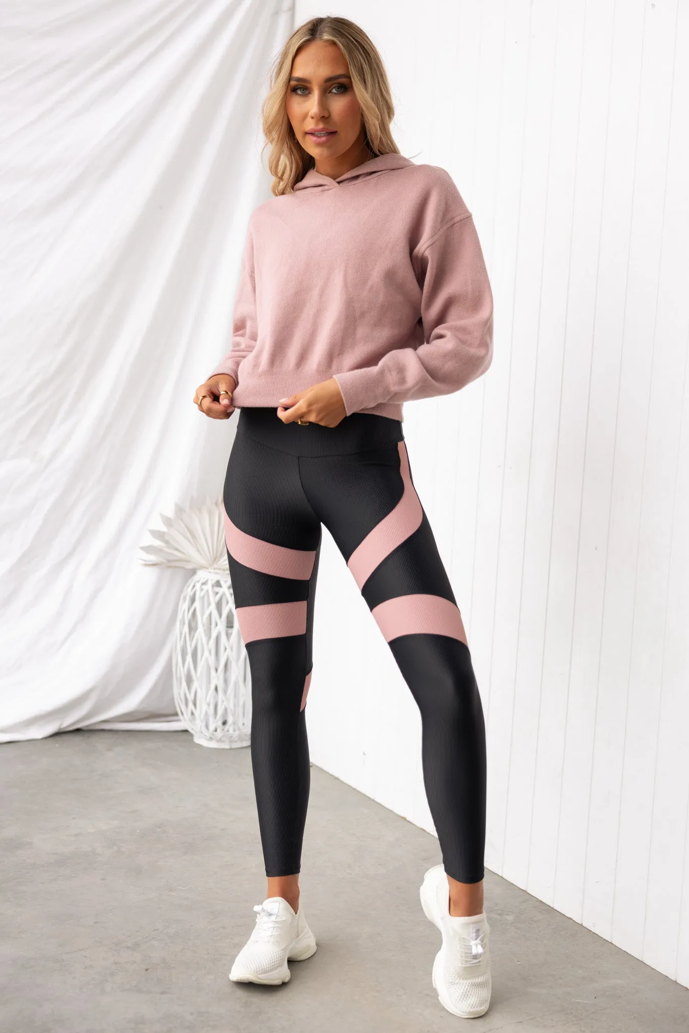 Crop Hoodie - Antique Rose