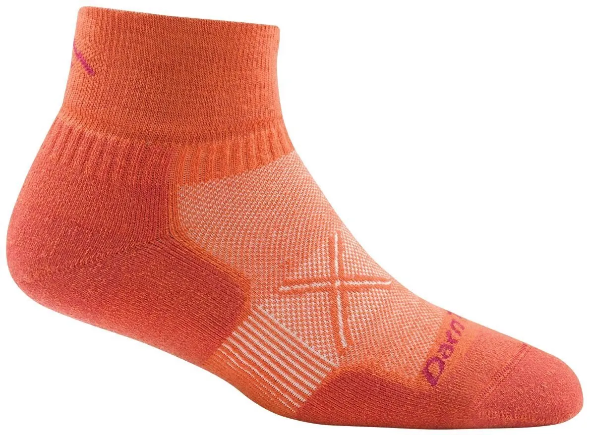 Darn Tough Womens 1760 Merino Wool 1/4 Crew Running Socks