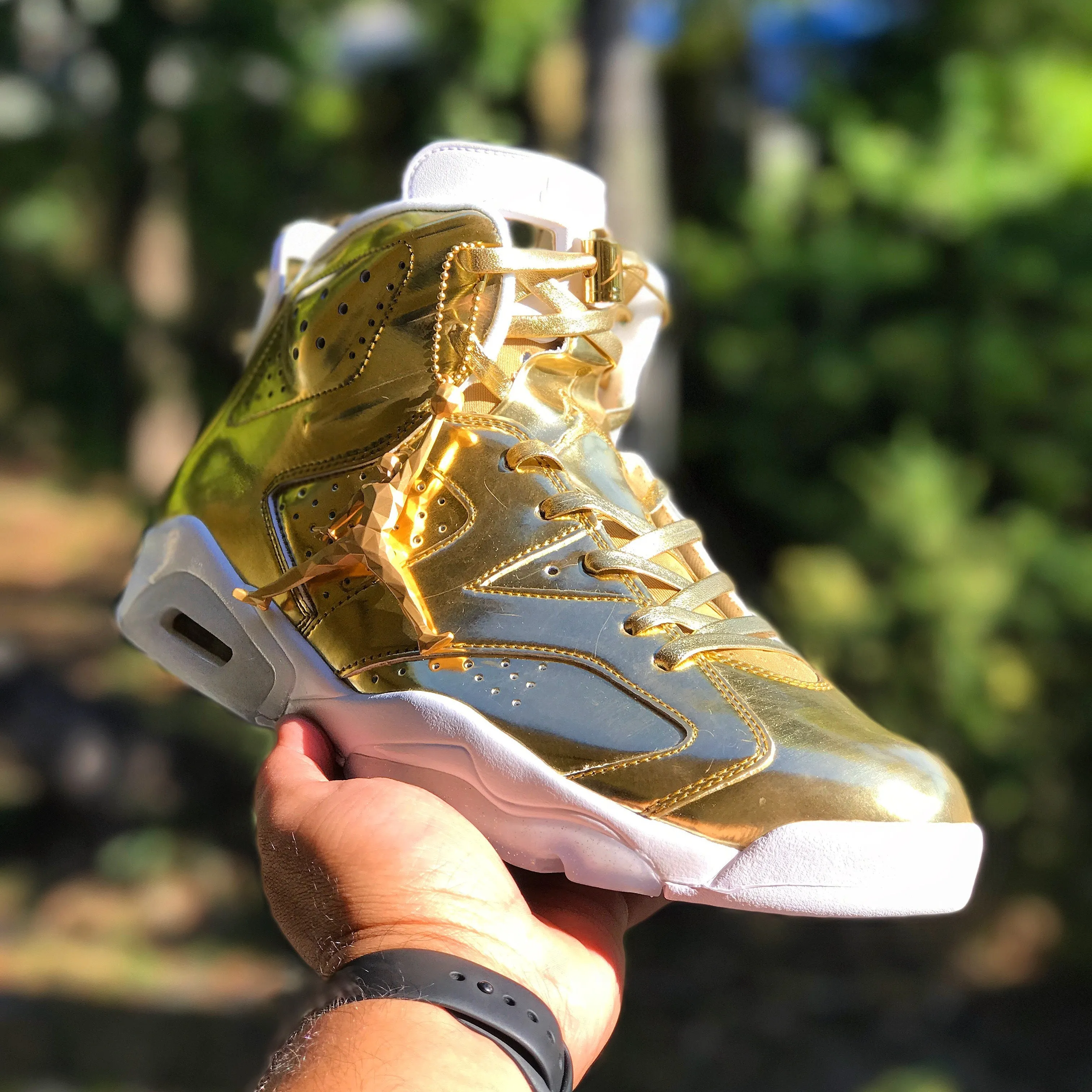 Exclusive "LEATHER" LE Custom Shoelaces (Gold/Silver Lacetips)