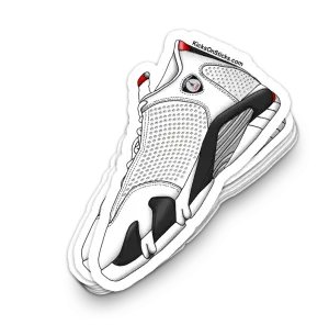 Jordan 14 "Supreme White" Sneaker Sticker