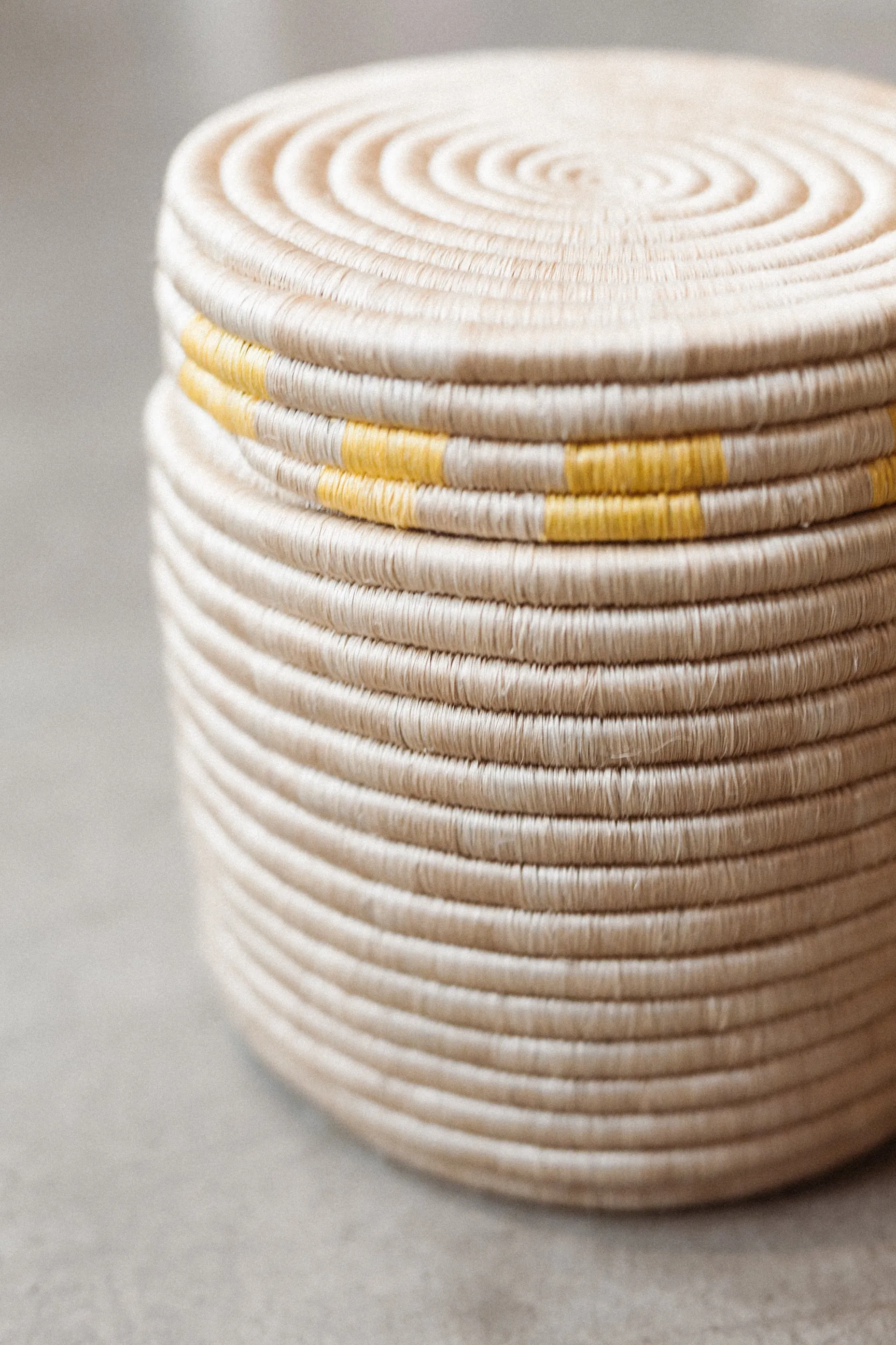 Large Canister Basket Golden