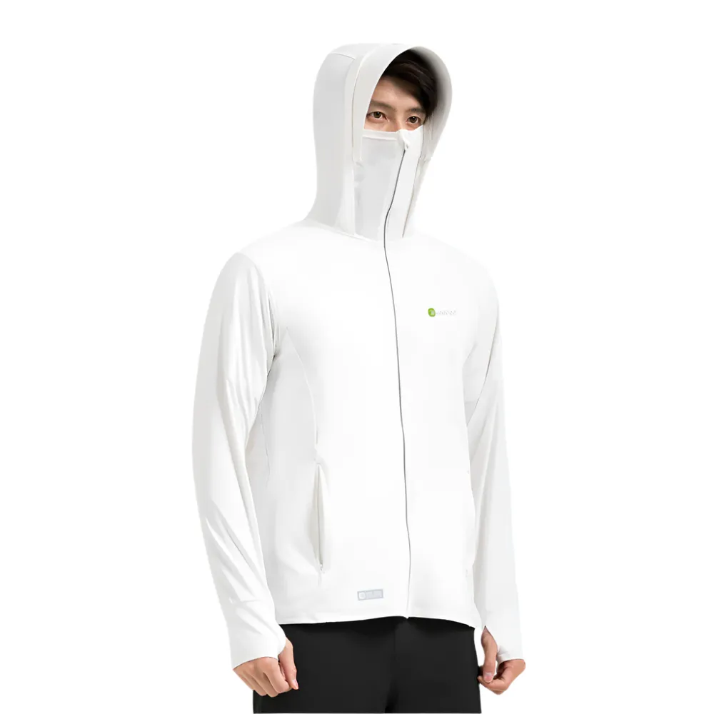 Raw Yarn Ice Silk Hooded Sun Protection Jacket