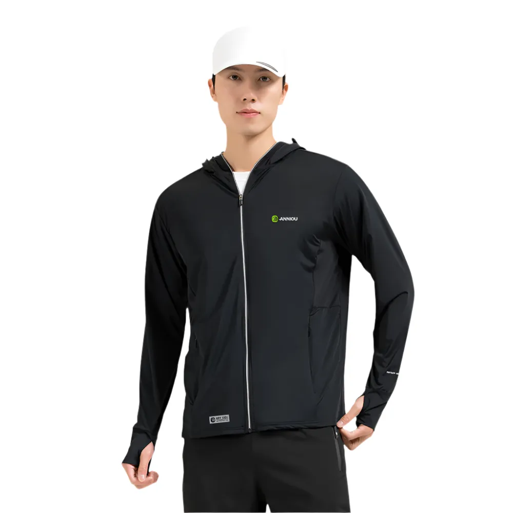 Raw Yarn Ice Silk Hooded Sun Protection Jacket