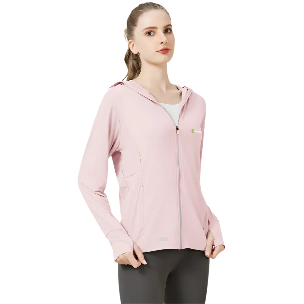 Raw Yarn Ice Silk Hooded Sun Protection Jacket